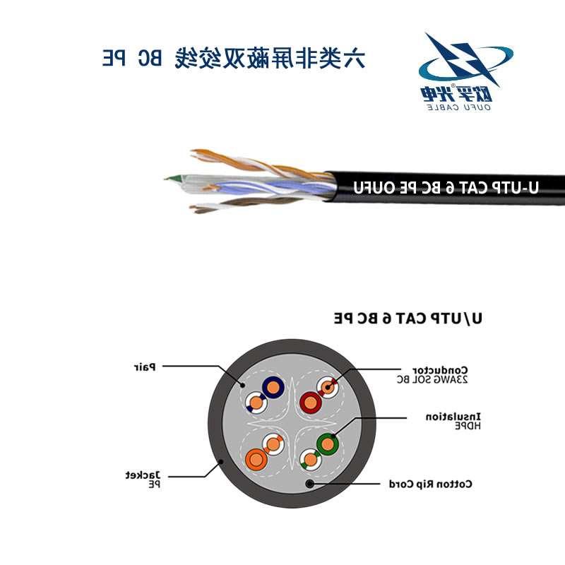 果洛藏族自治州U/UTP6类4对非屏蔽室外电缆(23AWG)